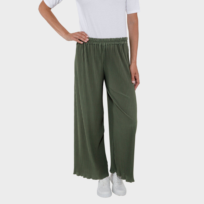 Pantalon ample plissé