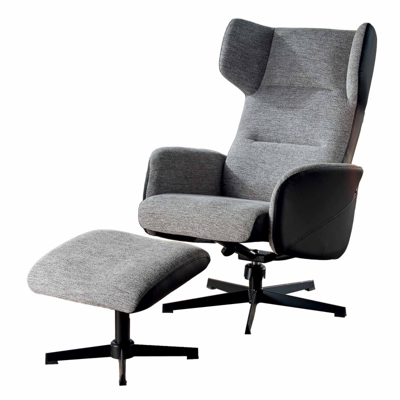 Fauteuil lounge avec repose-pieds