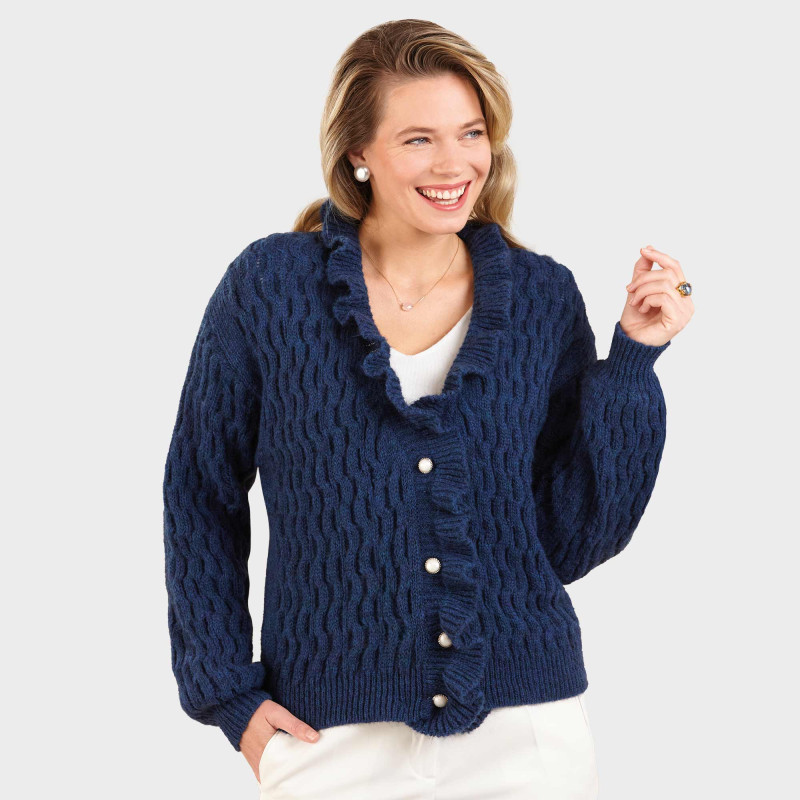 Cardigan volanté Marina