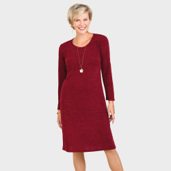 Robe-pull grenat
