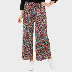 Pantalon extensible plissé
