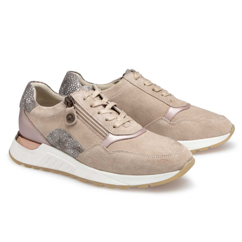 Tennis cuir zippées