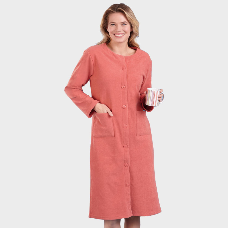 Robe de chambre corail