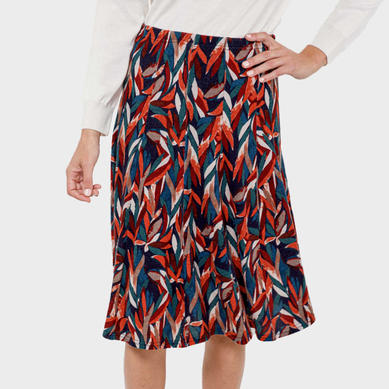 Jupe maille multi-panneaux