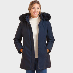 Parka ouatinée bleu nuit