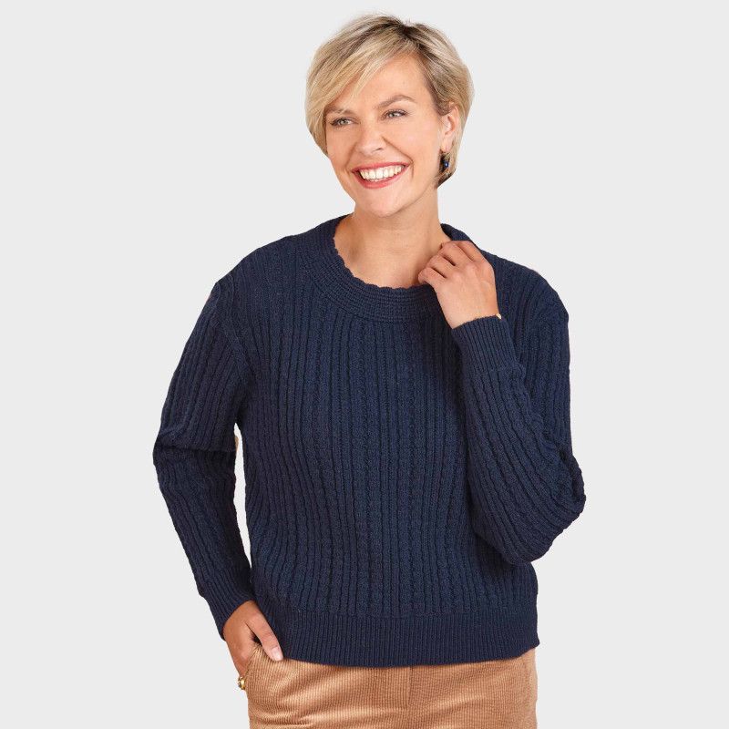 Pull laine élégance