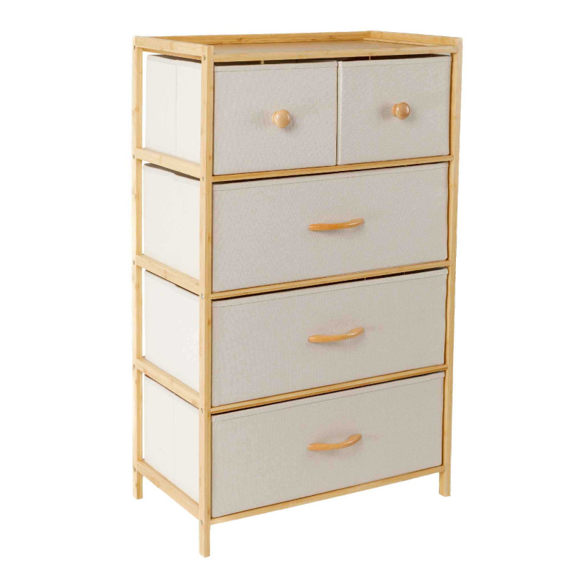 Commode bambou 5 tiroirs