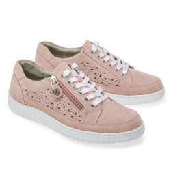 Baskets cuir «climatisées»