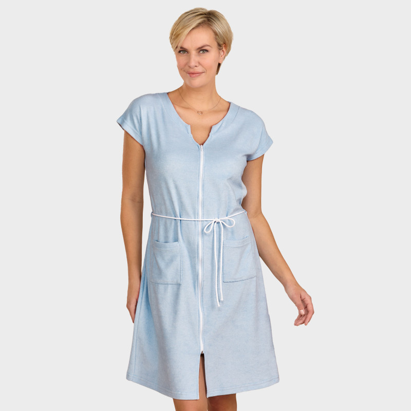 Robe éponge zippée