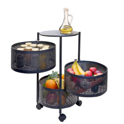 Desserte 3 paniers mobiles