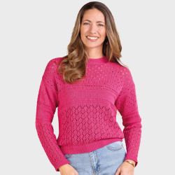 Pull maille dentelle