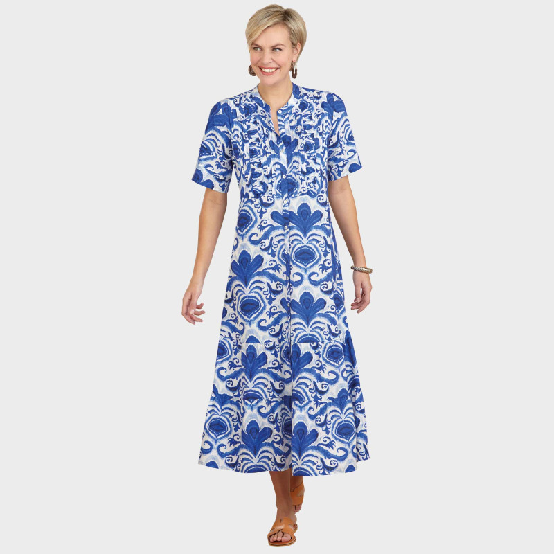 Robe longue Bleu Lagune