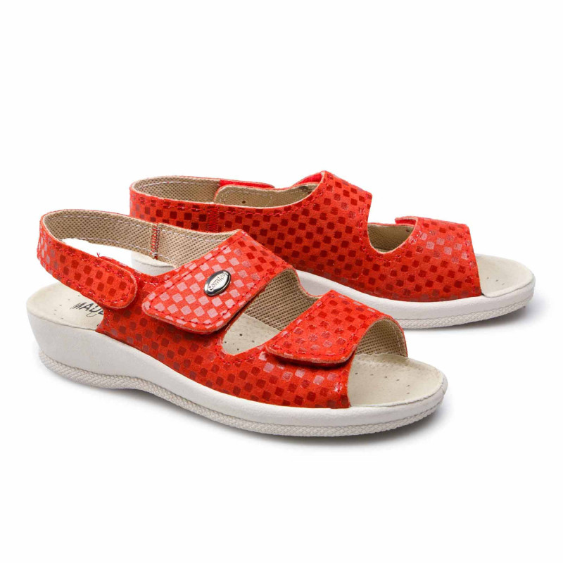 Sandales cuir ajustables