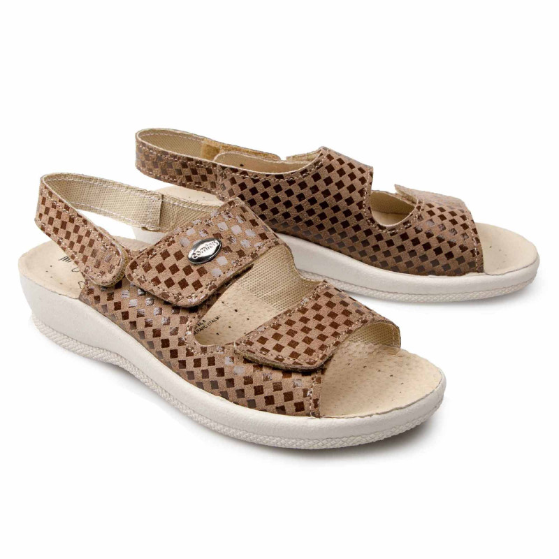 Sandales cuir ajustables