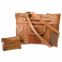Duo cuir patchwork
