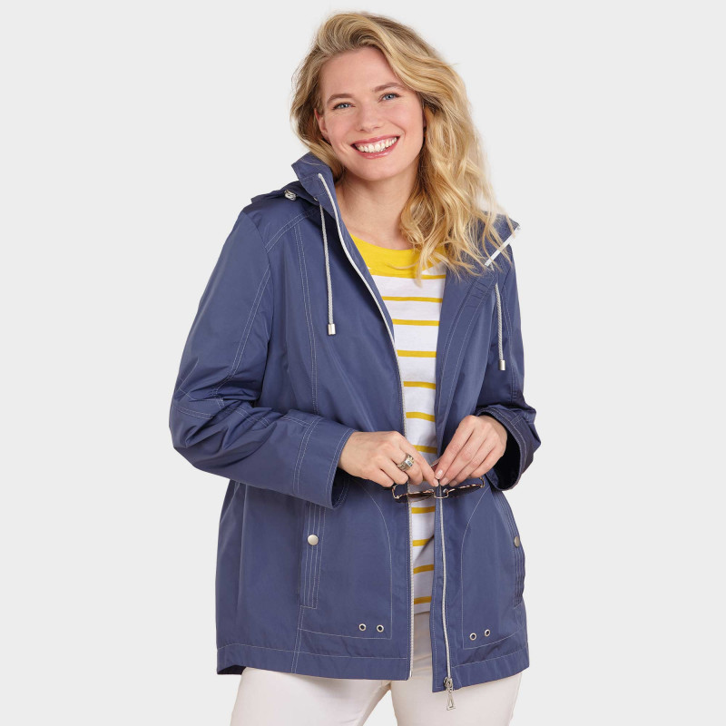 Parka amincissante marine