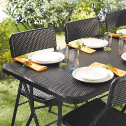 Ensemble de jardin «rotin»...