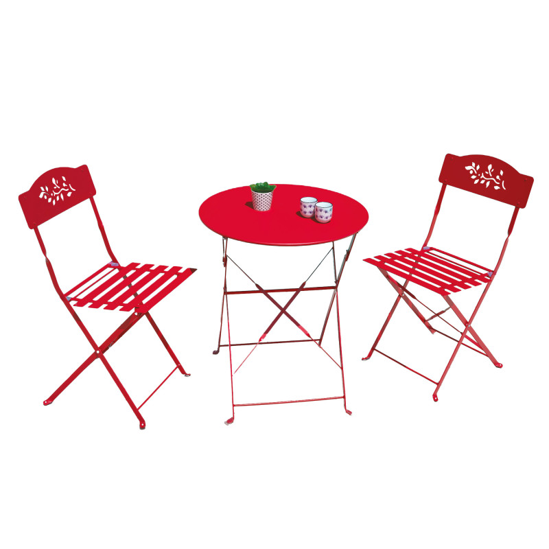 Table + 2 chaises pliantes Séville