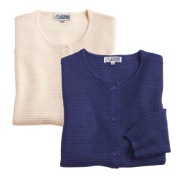 Gilet laine maille côtelée...