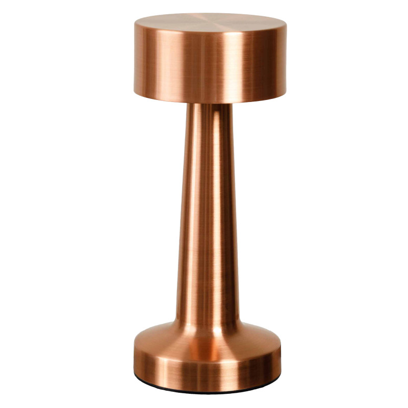 Lampe tactile rose cuivré