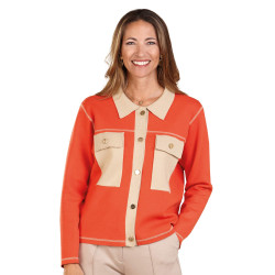 Gilet douceur corail