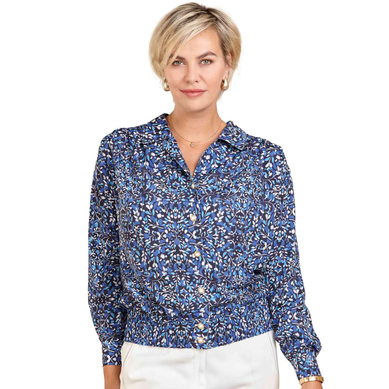 Chemisier blousant floral
