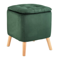 Pouf coffre émeraude