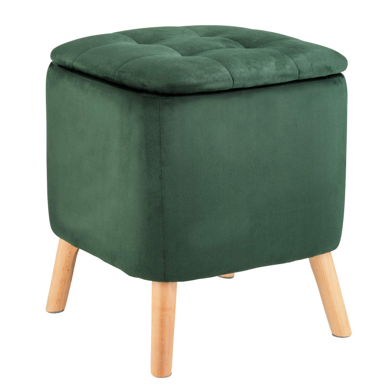 Pouf coffre émeraude