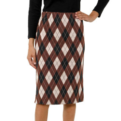 Jupe maille effet jacquard
