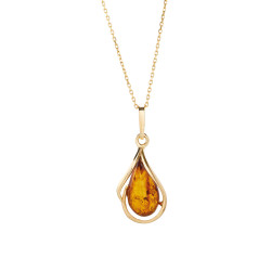 Collier goutte d’ambre