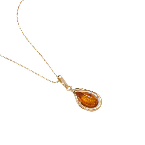 Collier goutte d’ambre