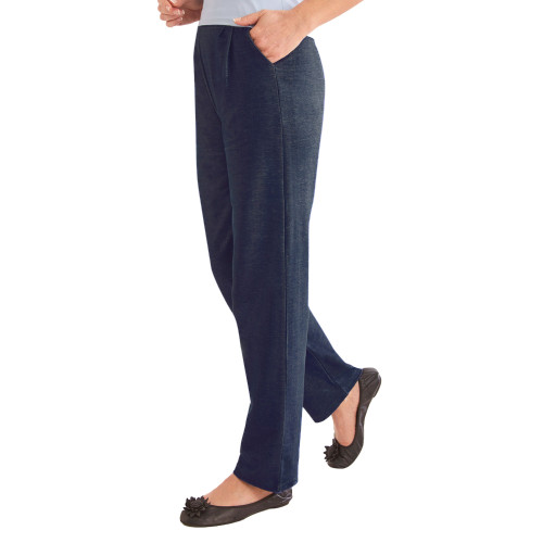 Pantalon maille «denim»