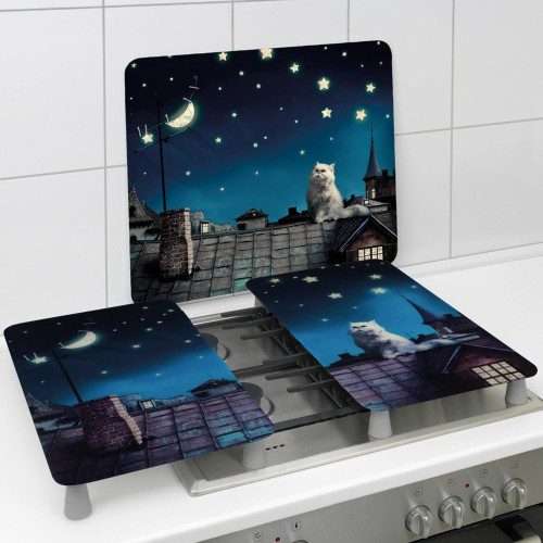 Lot protège-plaques et crédence