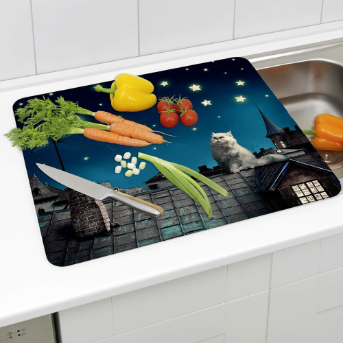 Lot protège-plaques et crédence