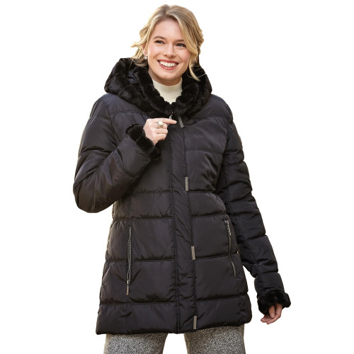 Doudoune matelassée «fourrure»