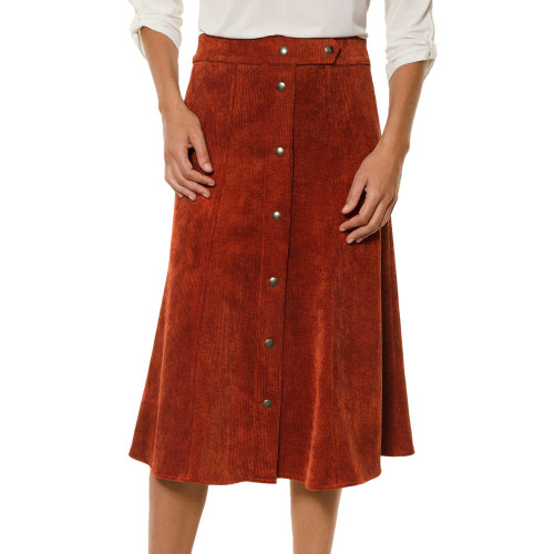 Jupe velours côtelé