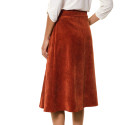 Jupe velours côtelé