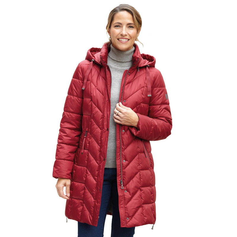 Doudoune déperlante grenat