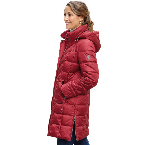 Doudoune déperlante grenat