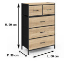 Commode 5 tiroirs Belize