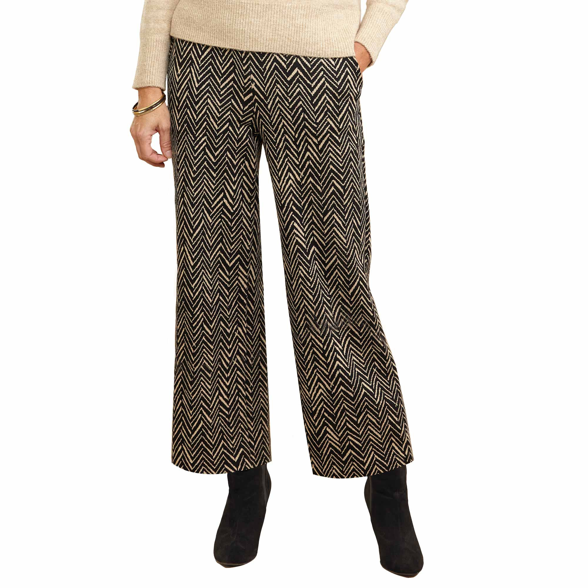 Pantalon chevrons Claudia Assortiment de couleurs - La Femme Moderne - Taille 54-56