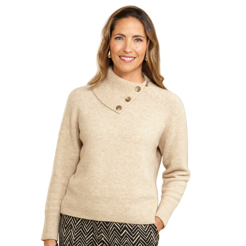 Pull col asymétrique