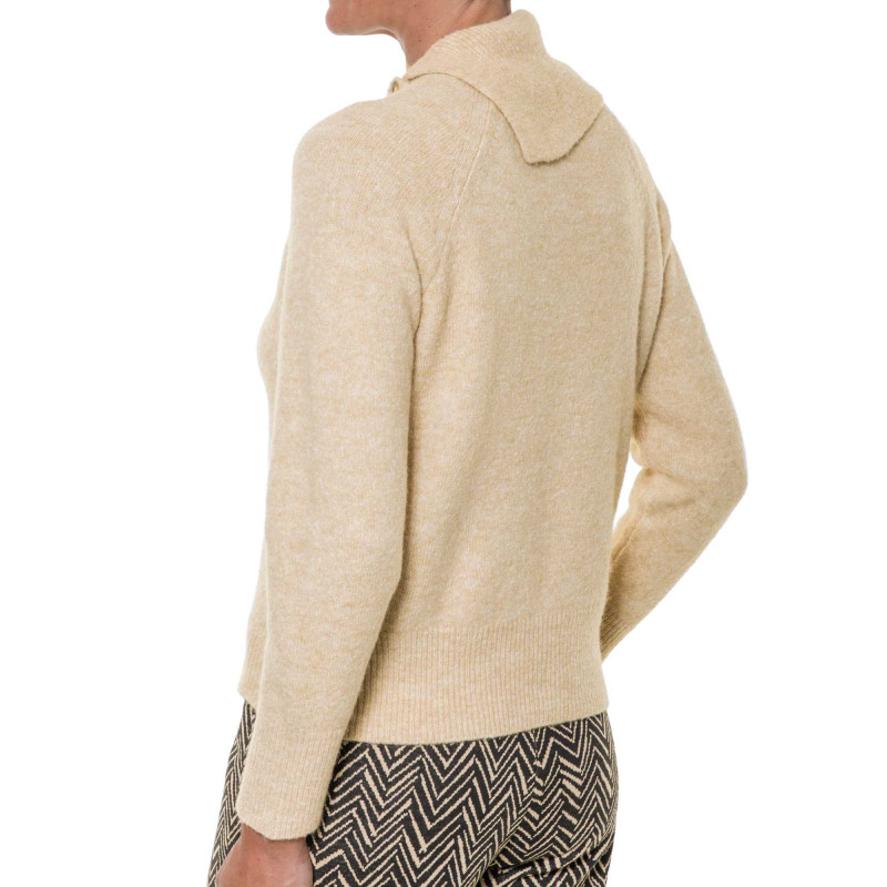 Pull uni asymétrique coupe droite - Camel