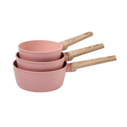 Casseroles céramique rose