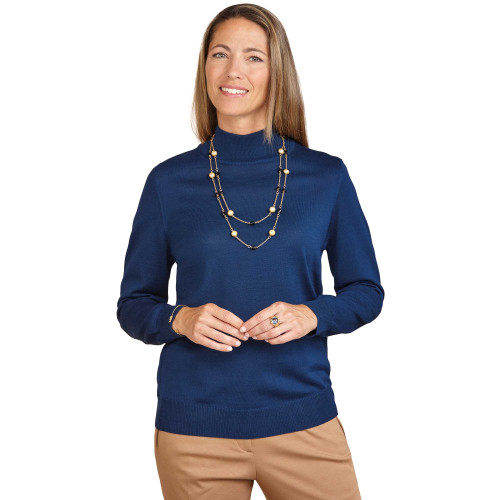 Pull mérinos col montant - les 2