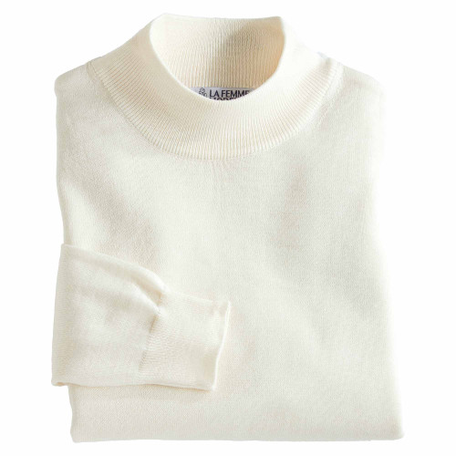 Pull mérinos col montant - les 2