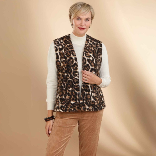 Gilet sans manches Léopard