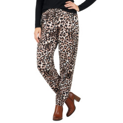Pantalon fluide Léopard