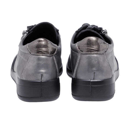 Chaussures cuir argenté