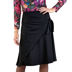 Jupe «portefeuille» asymétrique